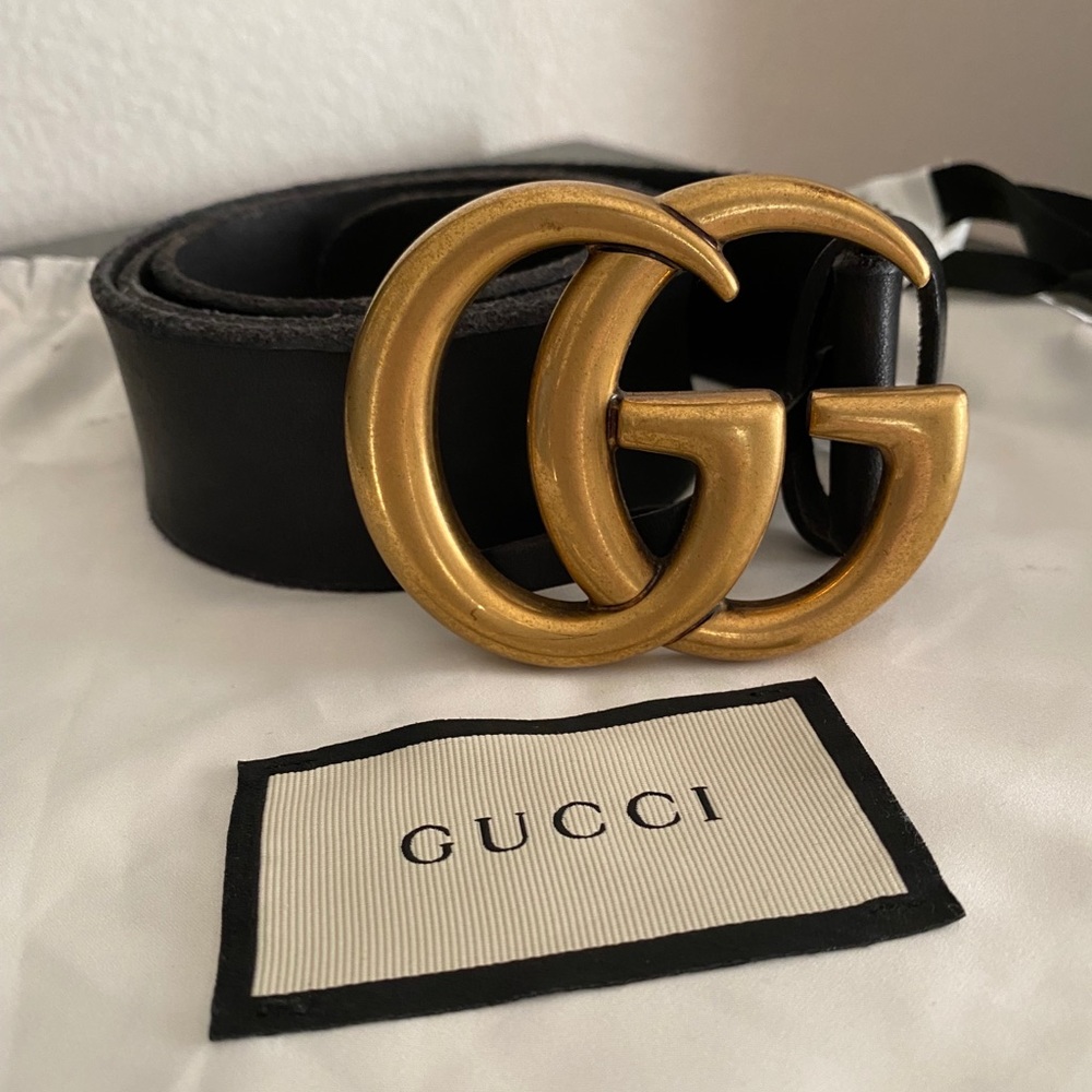 Authentic Gucci GG Toscano Belt